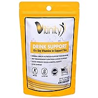 Anti Alcohol Drink Support Supplement - Craving Support, Liver Health, Lower Alcohol Intake Formula - Kudzu, Milk Thistle Holy Basil, DHM, Detoxify, Gradual Reduction, Nutrient Replenisher - 15 Days
