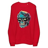HODL Skull Sweatshirt Red M