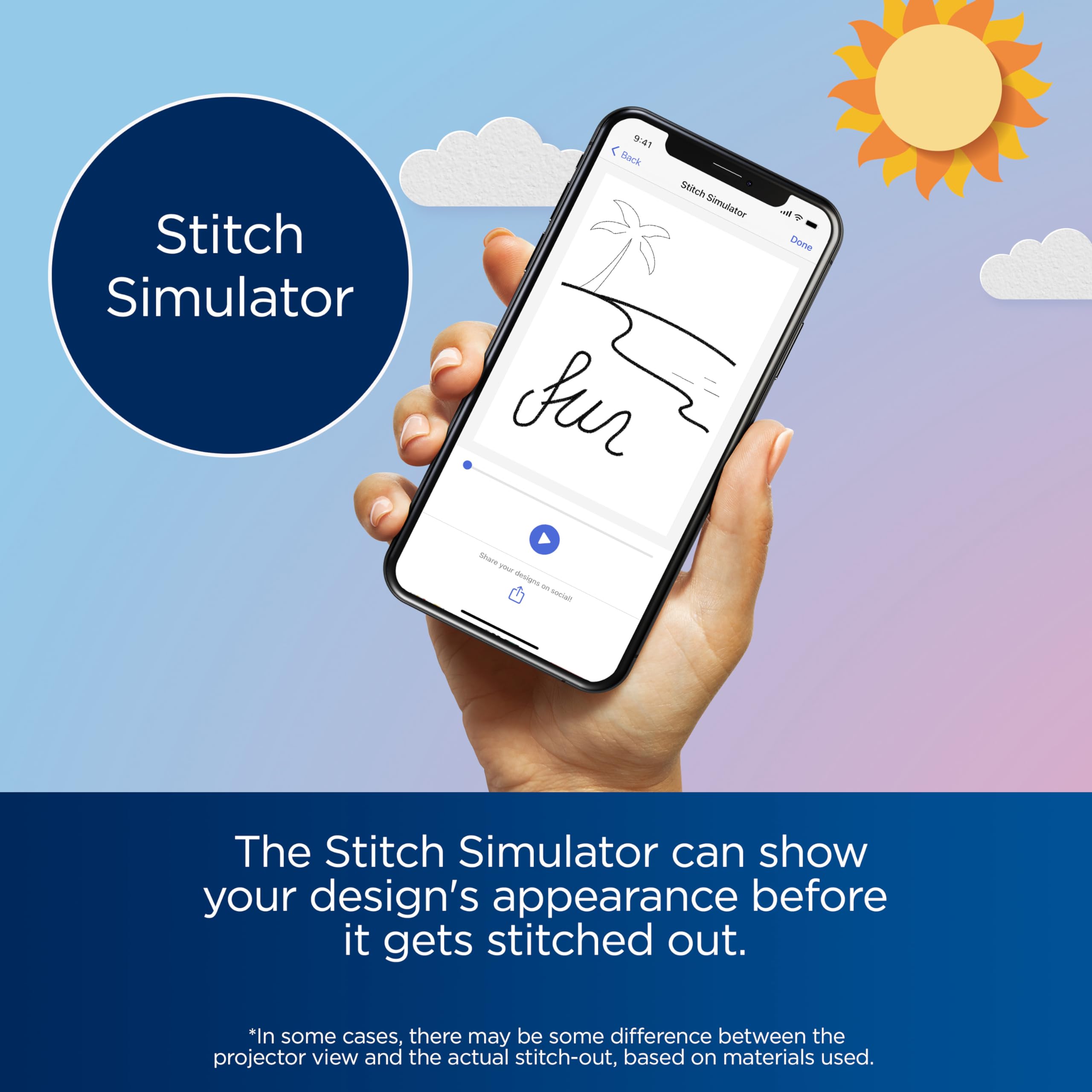 Brother Skitch Single-Needle Embroidery Machine with Artspira connection