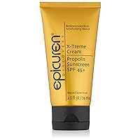 X-treme Cream Propolis Sunscreen SPF 45+, Yellow, 2.5 Fl Oz