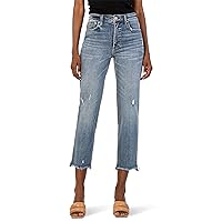 KUT from the Kloth Women's Rachael High-Rise Fab Ab Mom-fray Hem in Built