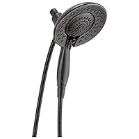 5-Spray In2ition 2-in-1 Dual Shower Head with HandHeld Spray, Oil Rubbed Bronze Hand Held Shower Head with Hose, Handheld Shower Heads, 2.5 GPM Shower Head, Venetian Bronze 58569-RB25-PK