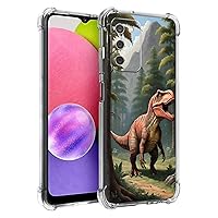 Galaxy A03S Case,Tyrannosaurus Dinosaur Drop Protection Shockproof Case TPU Full Body Protective Scratch-Resistant Cover for Samsung Galaxy A03S