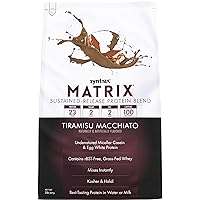 Syntrax Nutrition Matrix Protein Powder, Sustained-Release Protein Blend, Tiramisu Macchiato, 2 lbs