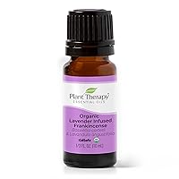 Lavender Infused Frankincense Essential Oil Blend 10 mL (1/3 oz) 100% Pure, Undiluted, Natural Aromatherapy
