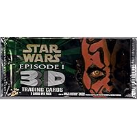 Star Wars Episode 1 3d Trading Cards (2 Cards Per Pack)