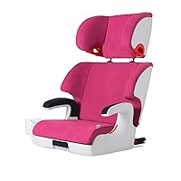 Clek Oobr High Back Booster Car Seat with Rigid Latch, Snowberry (Crypton C-Zero Performance Fabric)