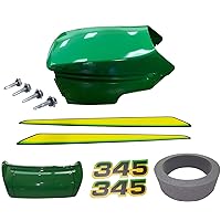 New Upper & Lower Hood/Bumper/LH&RH Stickers Compatible with JohnDeere 345 Low S/N