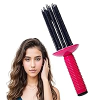 17 Teeth Curling Comb, Curly Hair Brush, Hair Roller Comb, Hair Curling Roll Comb, Curly Hair Styler Tool for Hair Salon, Home (1Pcs)