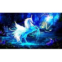 Unicorn Pegasus TCG playmat, gamemat 24