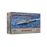 WarLord Victory at Sea Bismarck Kriegsmarine for Victory at Sea WWII Table Top Battleship Plastic Model Kit 742411010, Large
