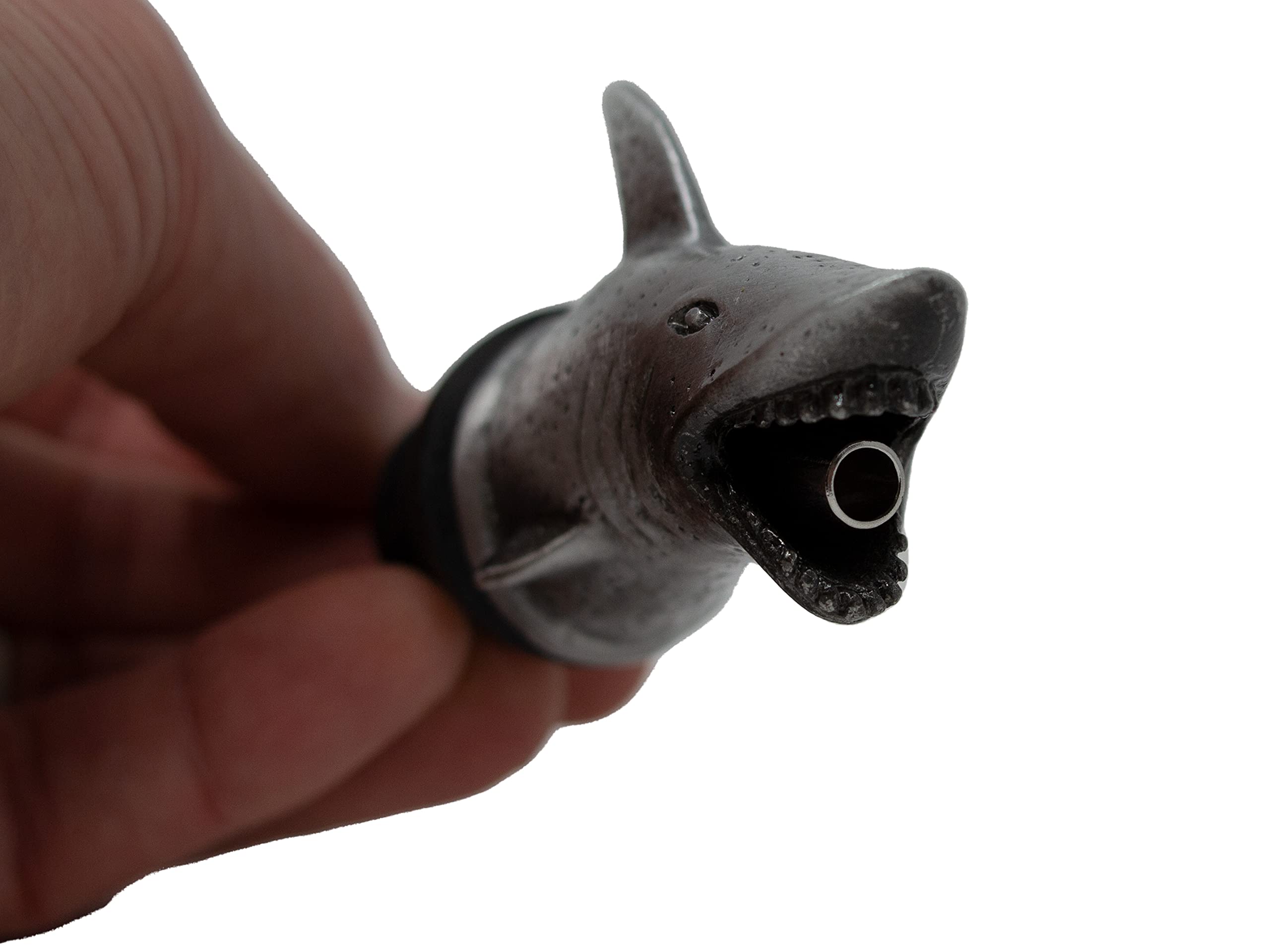 Happy Hour Shark Wine Pourer, Standard, Pewter