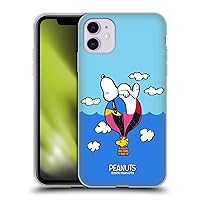 Head Case Designs Officially Licensed Peanuts Snoopy & Woodstock Balloon Halfs and Laughs Soft Gel Case Compatible with Apple iPhone 11