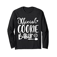 Official Cookie Baker And Tester His And Her Couple Matching Long Sleeve T-Shirt