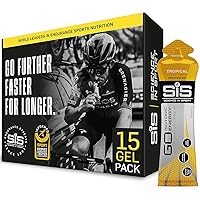 SiS Go Isotonic, Low Sugar, high Carbohydrate Energy Gel (Tropical Flavour) 15 Pack