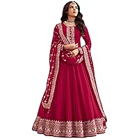Wedding Reception Wear Beautiful Designer Anarkali Gown Suits Indian Stitched Shalwar Kameez Dresses