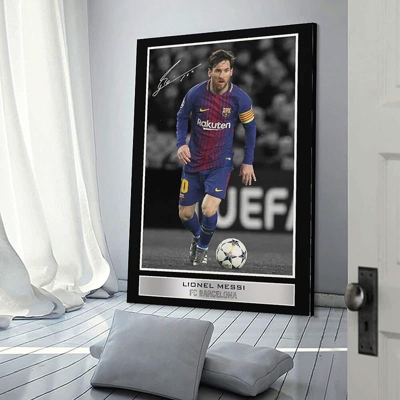Mua Lionel Messi Football Player Framed Style Poster Canvas Poster ...