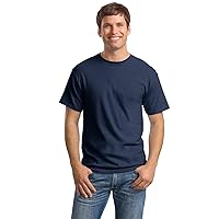 Hanes 5.2 oz. ComfortSoft Cotton T-Shirt (5280) Pack of 6-LIGHT STEEL