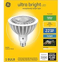 Ultra Bright LED Light Bulbs, 250 Watt, Daylight, PAR38 Floodlights