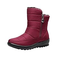 Arch Support Winter Boot Shoes Boots Women's Winter Non slip Velvet Flat bottomed Warm Snow Sequin Snow Boots for Women
