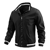 Men's casual jacket spring and autumn sports solid color men's coat