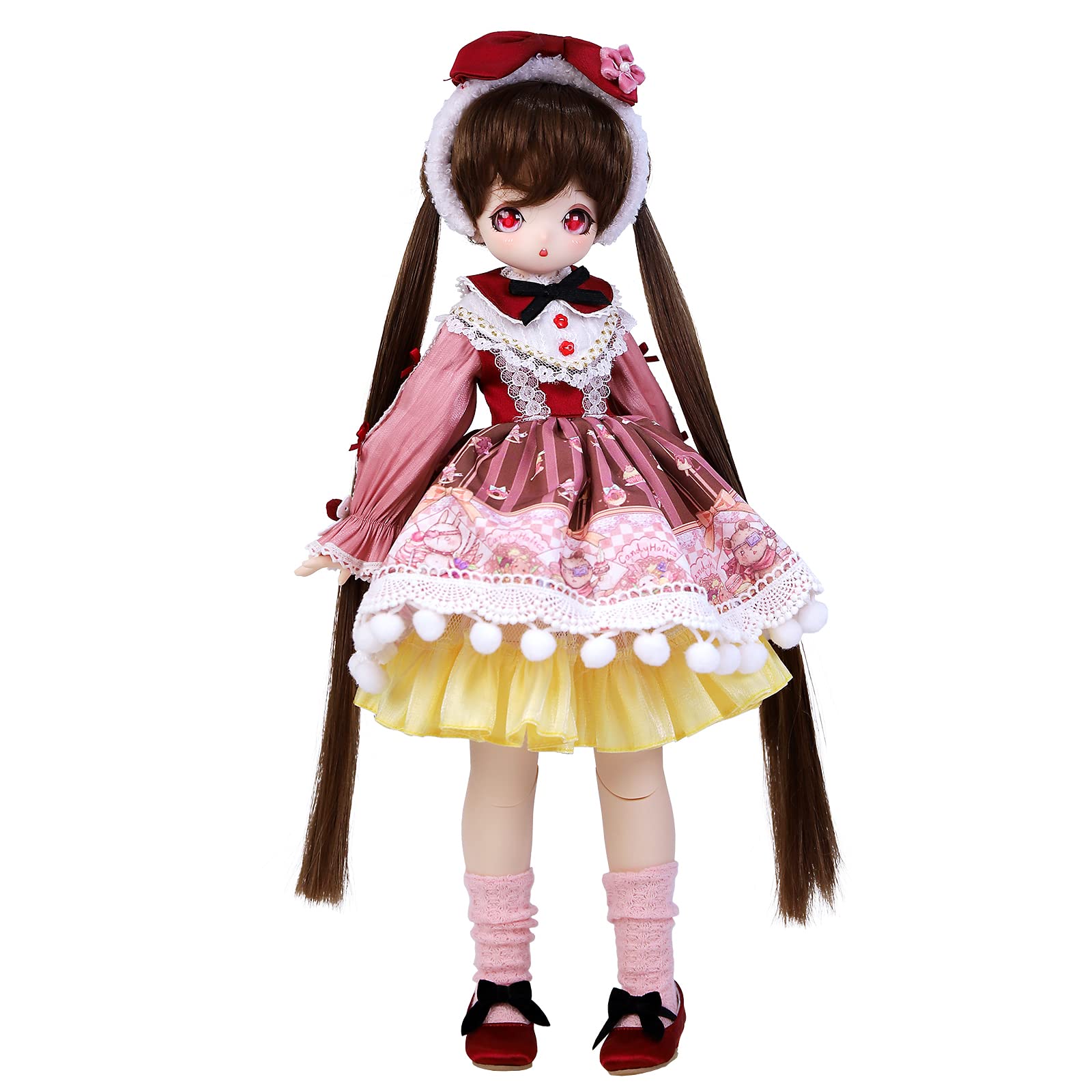 Aongneer BJD Dolls 1/6 Anime Doll 12 Inch Ball Jointed Doll 3D Glass Eyes  with Brown Wig, Special Clothes and Accessories, Fashion Dolls for Girls  Granddaughter Angel Bao : Amazon.in: Toys & Games