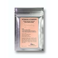 Vitamin A Powder Retinyl Palmitate, Pure Retinol Powdered Vitamin Water Soluble Vitamin A USP & Cosmetic Grade (1 oz. / 28 Grams)