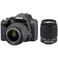 Pentax K-R 12.4 MP Digital SLR Camera with 3.0-Inch LCD and 18-55mm f/3.5-5.6 and 50-200mm f/4-5.6 Lenses (Black)