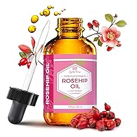 Leven Rose Rosehip Seed Oil for Face 1 oz - Pure Rosehip Oil for Face - Unrefined Cold Pressed Rosehip Oil for Body - Nighttime Face Moisturizer for Hair, Skin & Nails