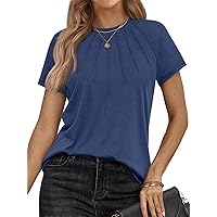 AUTOMET Womens Tshirts Trendy Dressy Tops Business Casual Tee Shirts Fashion Knitted Blouses Y2k Spring Outfits 2024