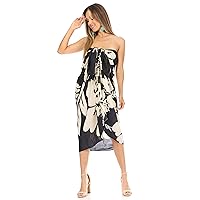 Hibiscus Flower Pareo/Sarong Beach Cover-Up