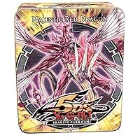 YuGiOh 5Ds 2010 Collection Tin 1st Wave Majestic Red Dragon E. Hero Stratos, Battle Fader, VanDalgyon Cyber Dinosaur