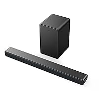 TCL 3.1ch Sound Bar with Wireless Subwoofer (Q6310, 2023 Model), Dolby Audio, DTS Virtual:X, Built-in Center Channel Speaker, Auto Room Calibration, Wall Mount/HDMI Cable Included,Black
