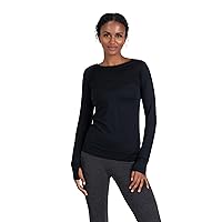 Woolly Clothing Co Women's Merino Wool Wicking Breathable Athletic Long Sleeve Crew