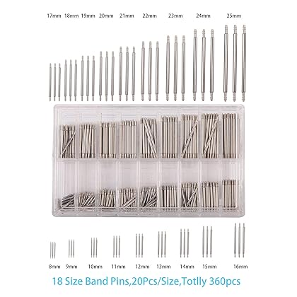 376pcs Watch Link Remover Kit - Watch Band Spring Bar Tool Set with Watch Pins for Watch Repair and Watch Band Replacement
