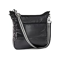 ORAD Puffer Crossbody Bags for Women, Quilted Puffy Handbag Light Winter Down Cotton Padded Shoulder Bag,Crossbody Purses