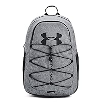 Under Armour Unisex-Adult Hustle Sport Backpack , Pitch Gray Medium Heather (012)/Black , One Size Fits All