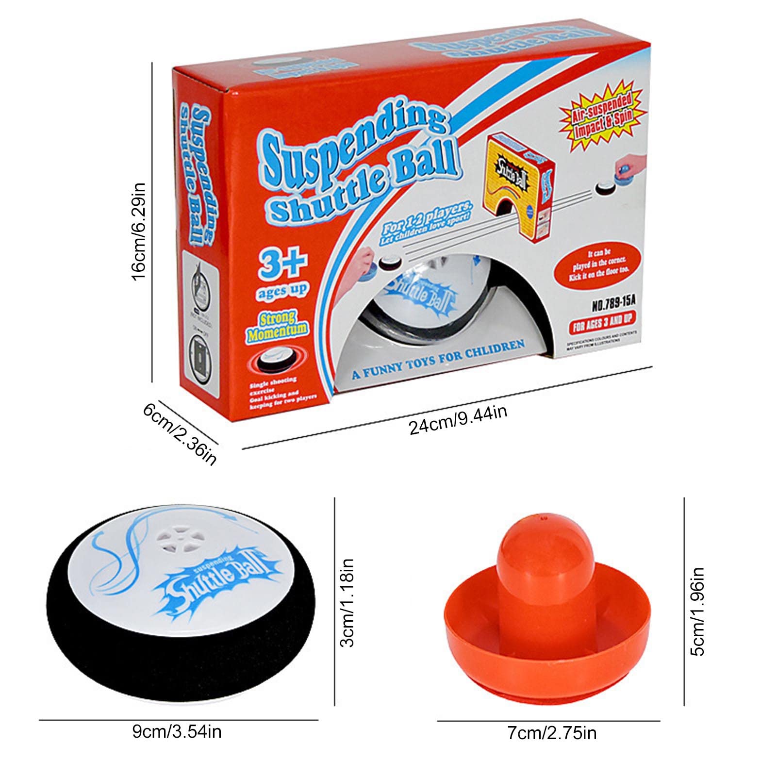 1/2 Set Air Hockey Table Game Air Hockey Toy Set Arcade Game Air Hockey Puck and Paddle with 2 Air Hockey Strikers, Novelty Tabletop Hockey Hover Pack for Kids, Hockey Board Game Toy Gift - Stay Fun