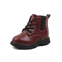 Komfyea Boys And Girls Lace Up Zipper Outdoor Ankle Boots(Toddler/Little Kids)