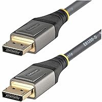 StarTech.com 10ft (3m) VESA Certified DisplayPort 1.4 Cable - 8K 60Hz HDR10 - Ultra HD 4K 120Hz Video - DP 1.4 Cable/Cord - for Monitors/Displays - DisplayPort to DisplayPort Cable - M/M (DP14VMM3M)