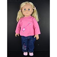 2 piece Rockstar Jean Outfit Designed for 18 Inch Doll Like the American Girl Dolls Shoes Sold Seperately
