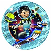 72266 - 23cm Miles from Tomorrowland Party Plates, Pack of 8