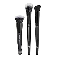 Putty Tools Trio, Set Of 3 Face Makeup Brushes For Putty Products, Helps You Easily Blend Putty Primer, Blush & Bronzer, Vegan & Cruelty-Free
