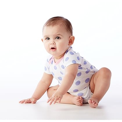 Gerber Baby-Girls 5-Pack Short Sleeve Variety Onesies Bodysuits