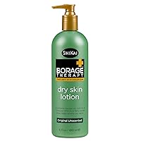 ShiKai Borage Therapy Dry Skin Lotion Body Moisturizer (16 oz) Unscented Skincare | Hydrating Lotion for Dry Hands & Body | With Oatmeal & Shea Butter