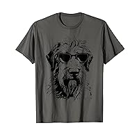Irish Wolfhound Sketch Drawing Art Dog Lover Mom Dad Women T-Shirt