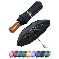 NEW Premium Large Windproof Double Canopy Umbrella for Rain,Travel Umbrella,Compact Automatic Umbrella,Oversized Umbrella Black Umbrella for Men and Women,Mens Umbrella Compact