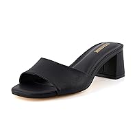 CUSHIONAIRE Women's Taboo one band dress sandal with +Memory Foam and Wide Widths Available