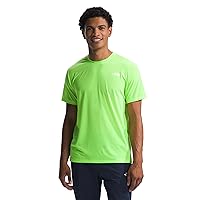 THE NORTH FACE Men's Short Sleeve Wander Tee, Safety Green, X-Large