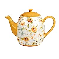 Certified International Sunflowers Forever Teapot, 32 oz, Multicolored